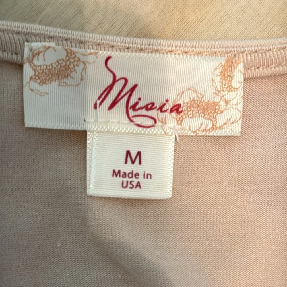 MISIA Side Tail 3/4 Sleeved Tunic Top Made in USA🇺🇸 - Picture 4 of 5
